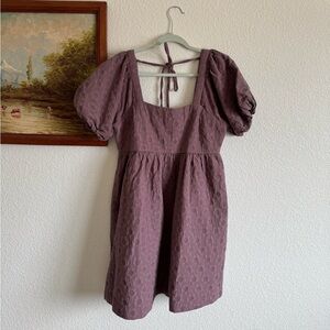 Madewell Textured Purple Dress